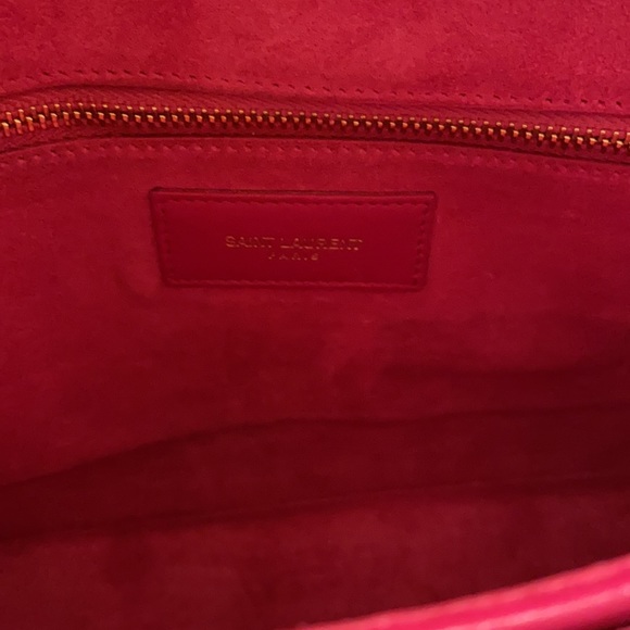 YSL Barbie pink leather crossbody bag - Picture 5 of 8